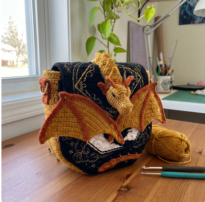 Crochet Dragon Bags